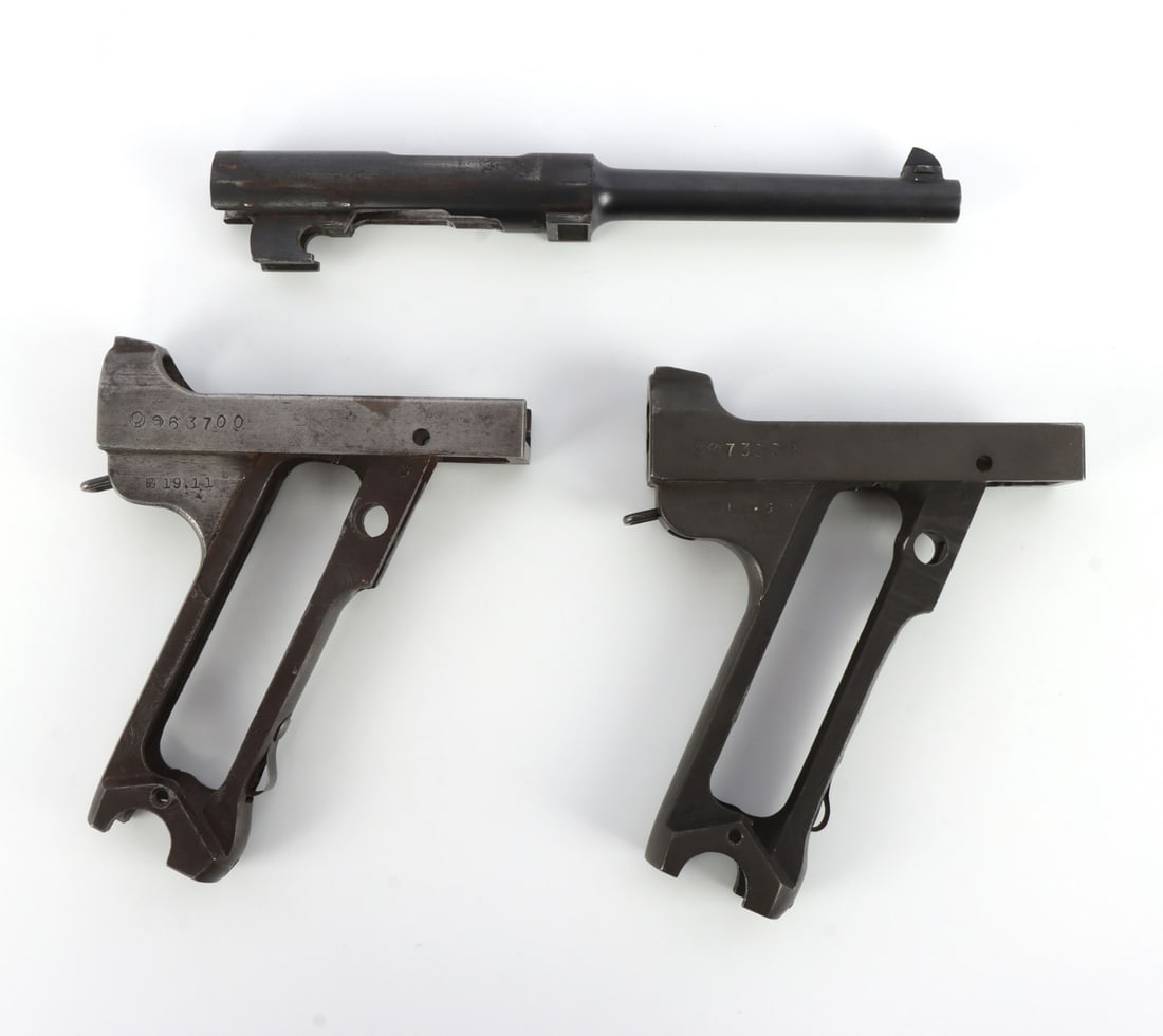 NAMBU TYPE 14 PISTOL FRAME & BARREL LOT OF 3 (1 of 7)