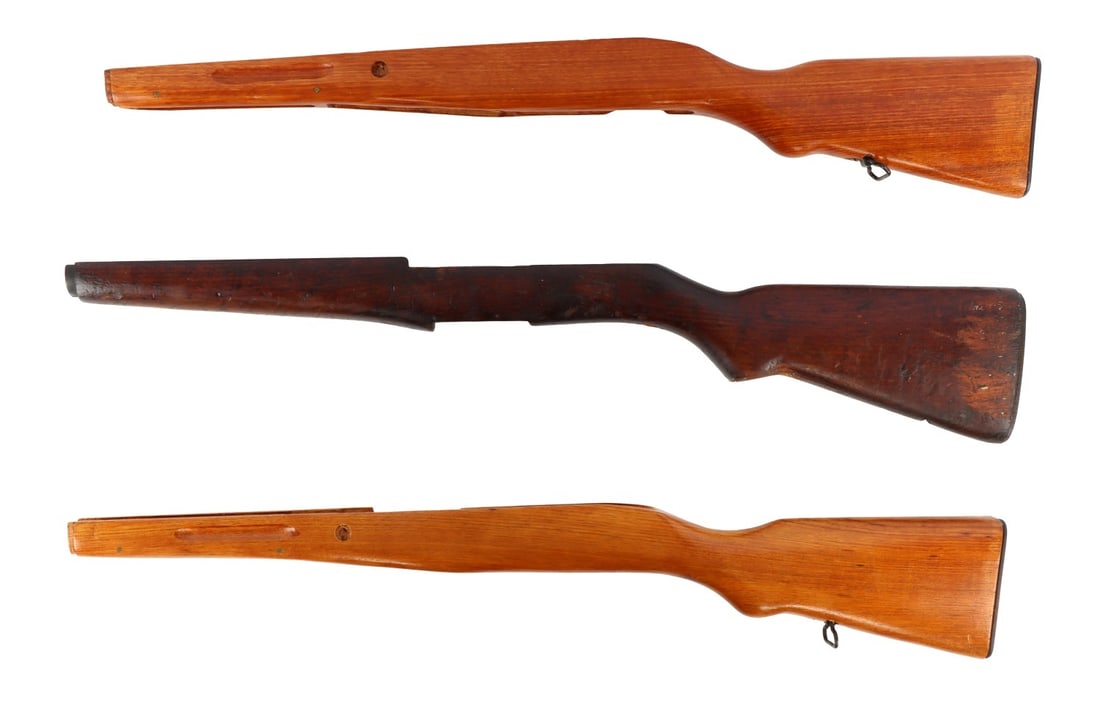 WWII M1 GARAND RIFLE STOCK LOT OF 3 (1 of 2)