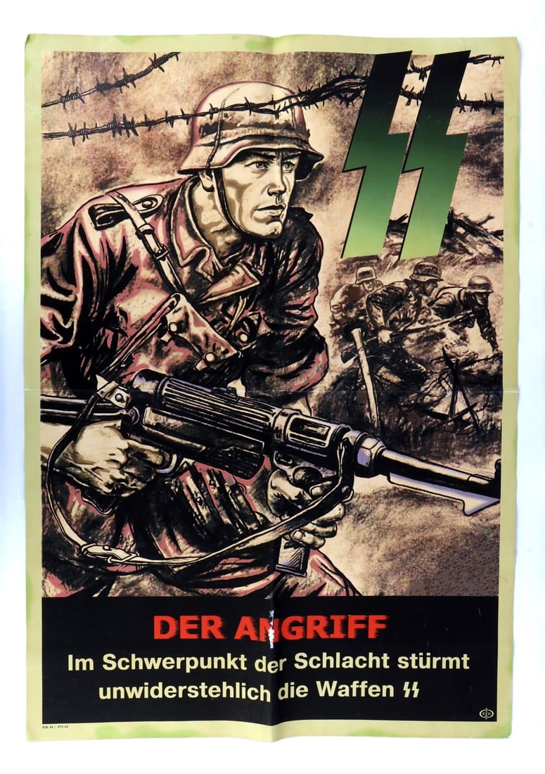 WWII GERMAN REICH DER ANGRIFF PROPAGANDA POSTER (1 of 7)