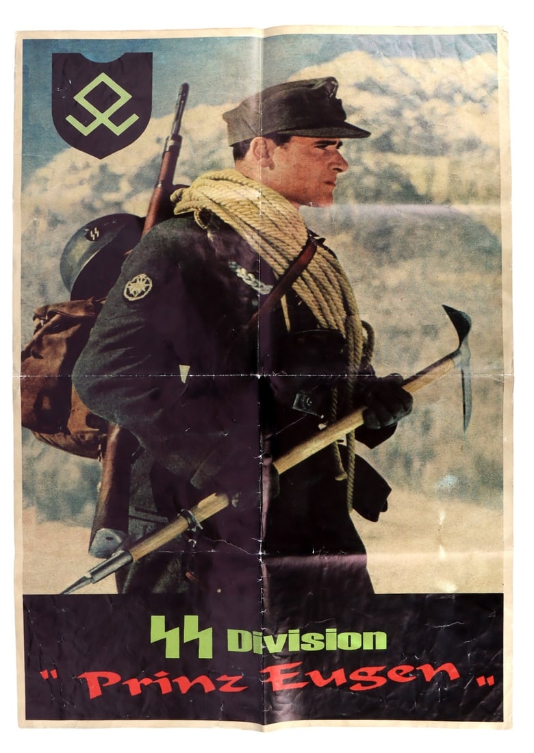 WWII GERMAN REICH SS-PRINZ EUGEN PROPAGANDA POSTER (1 of 5)