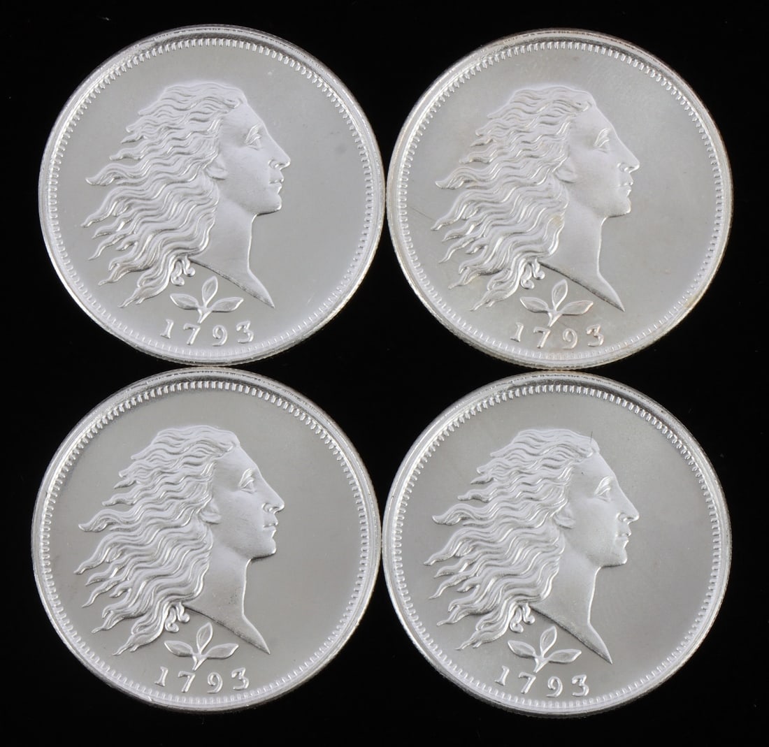 4 HALF TROY OUNCE .999 SILVER LIBERTY ROUNDS (1 of 2)