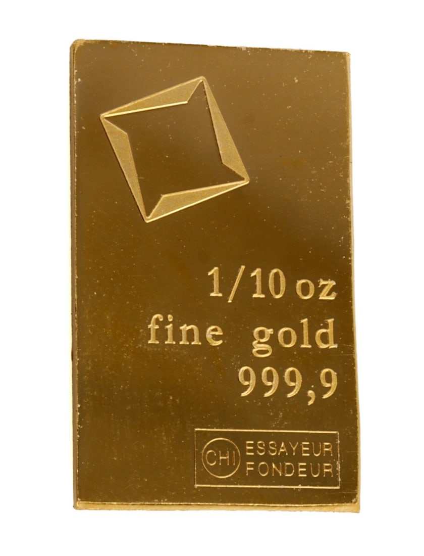 1/10 TROY OUNCE VALCAMBI SUISSE GOLD BAR (1 of 2)