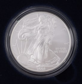 US .999 FINE SILVER EAGLE WALKING LIBERTY BU