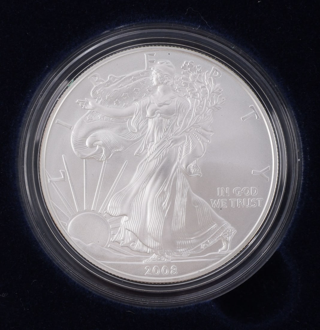 US .999 FINE SILVER EAGLE WALKING LIBERTY BU (1 of 3)