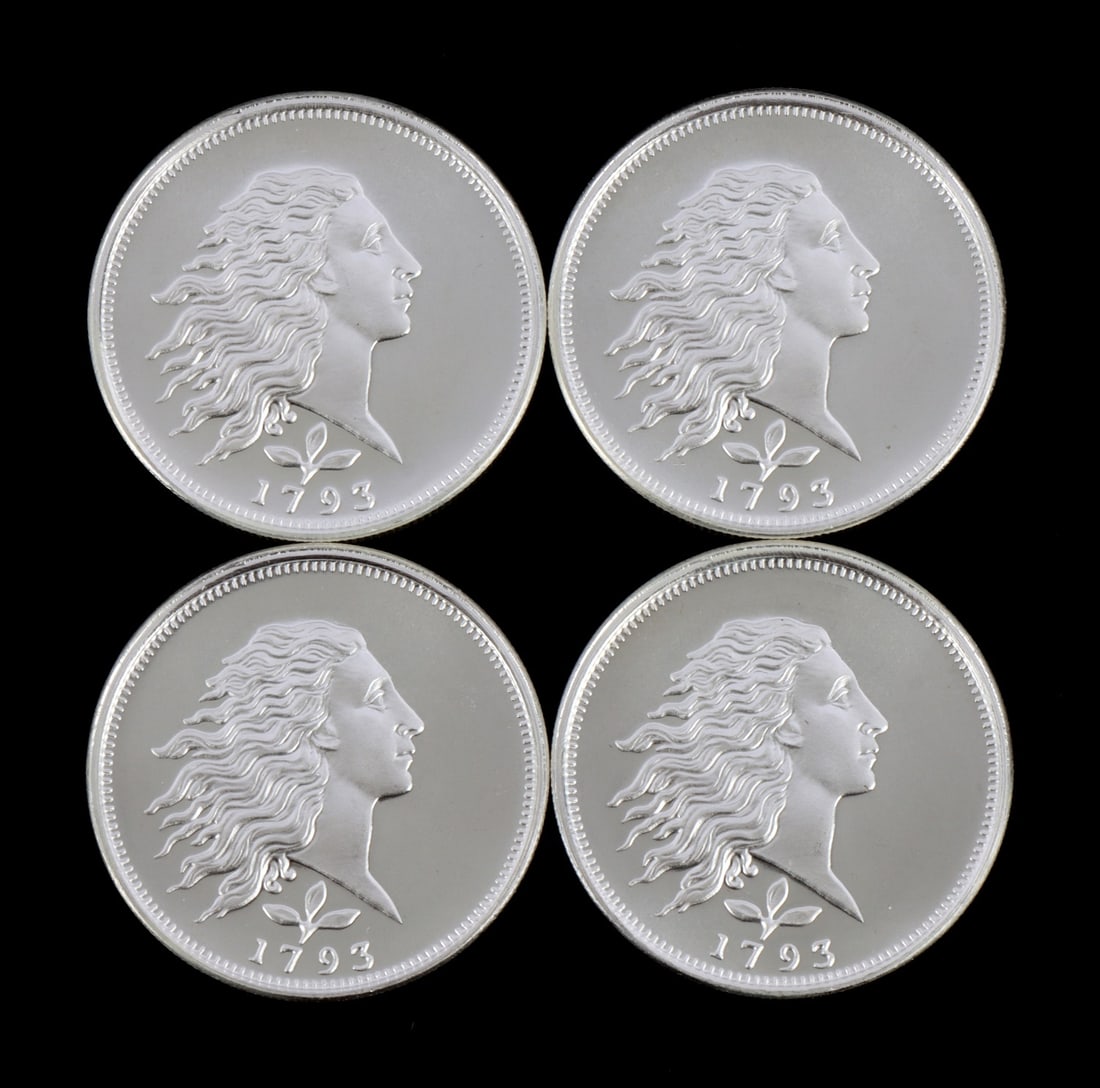 4 HALF TROY OUNCE .999 SILVER LIBERTY ROUNDS (1 of 2)