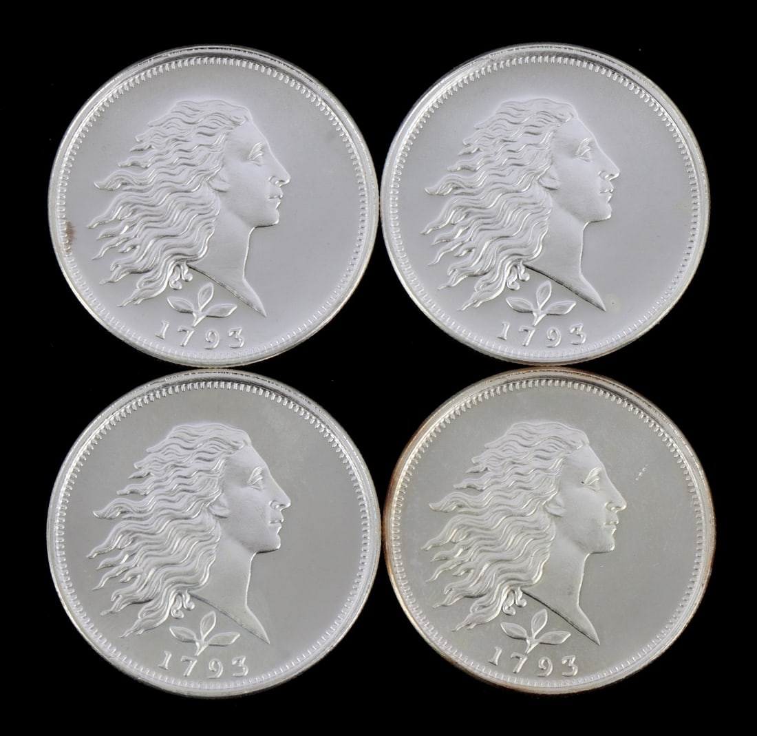 4 HALF TROY OUNCE .999 SILVER LIBERTY ROUNDS (1 of 2)