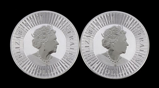 2 ONE TROY OUNCE .999 SILVER AUSTRALIAN DOLLARS