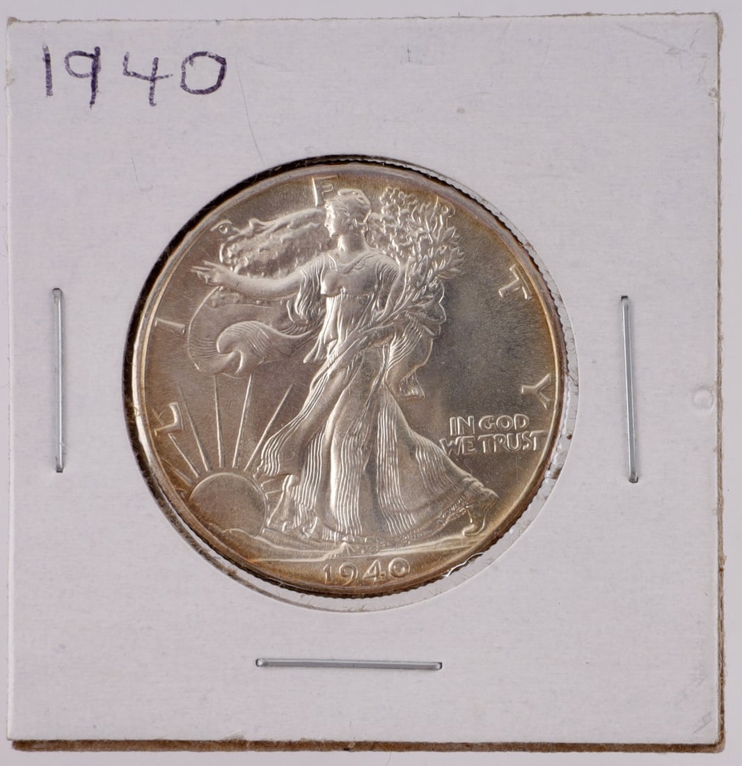 1940 MINT STATE US WALKING LIBERTY HALF DOLLAR (1 of 3)