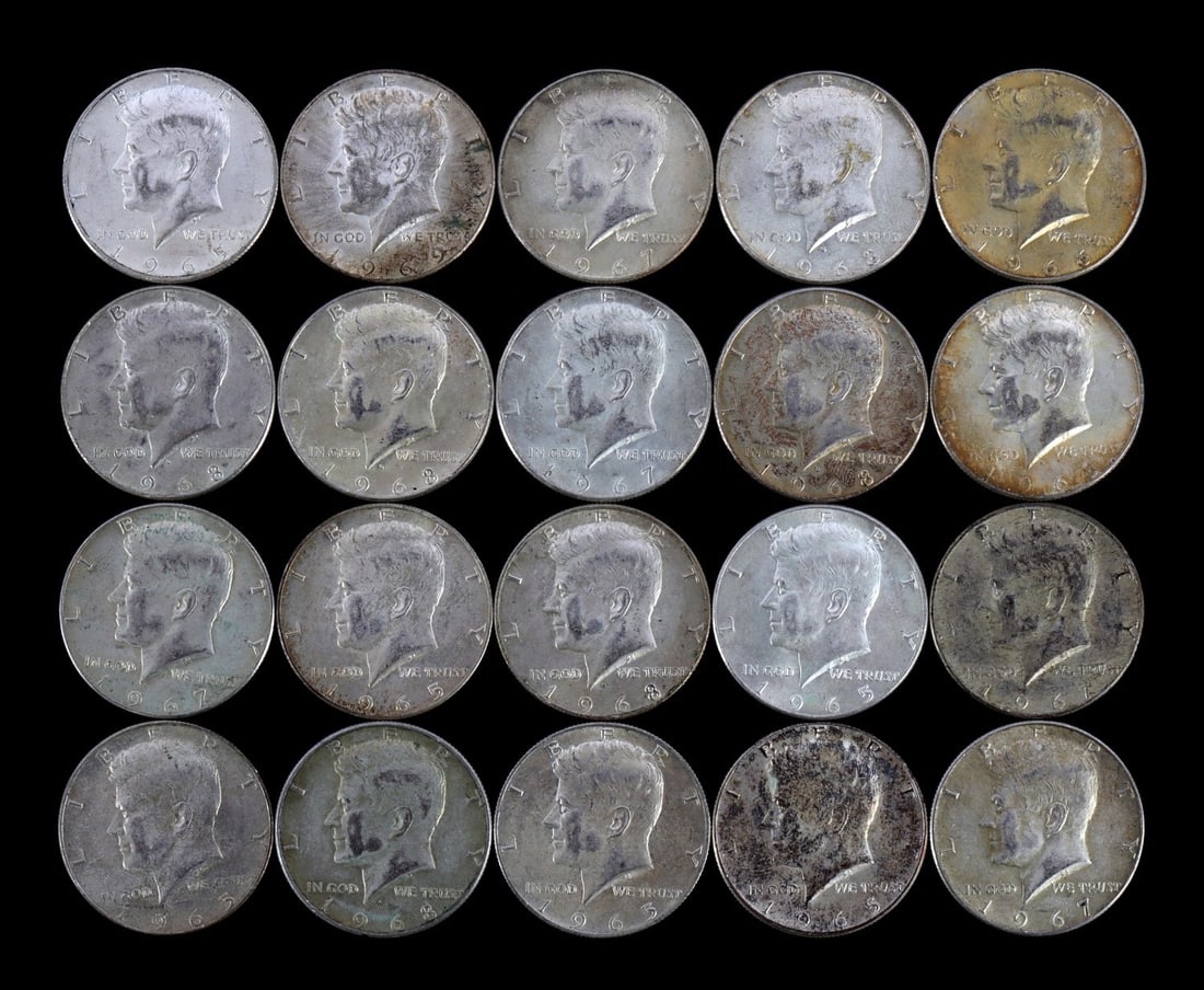 $10 FACE US SILVER 40% KENNEDY HALF DOLLARS (1 of 2)