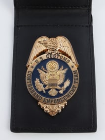 US CUSTOMS CET OBSOLETE BADGE 1990