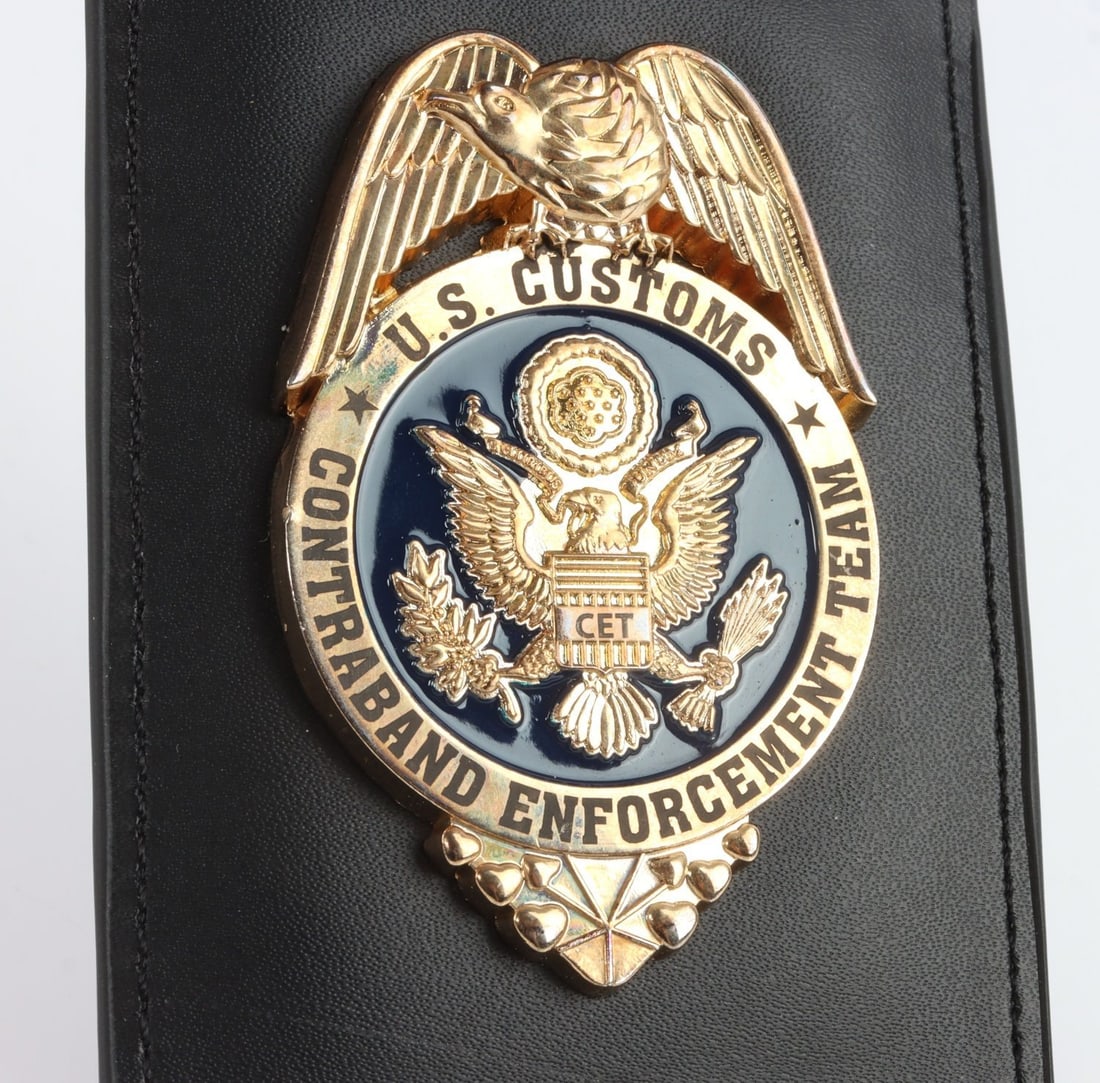 US CUSTOMS CET OBSOLETE BADGE 1990 - 3