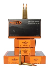 100 ROUNDS .303 BRITISH 150GR SPITZER HSM AMMO