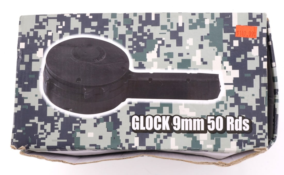 GLOCK 9MM 50-ROUND DRUM MAGAZINE LOT OF 2 (1 of 6)