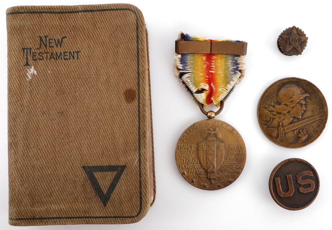 WWI PERSONAL ITEMS OF A US GI LOT OF 5 (1 of 7)