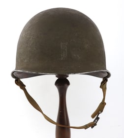 WWII US 35TH INFANTRY M1 STEEL COMBAT HELMET