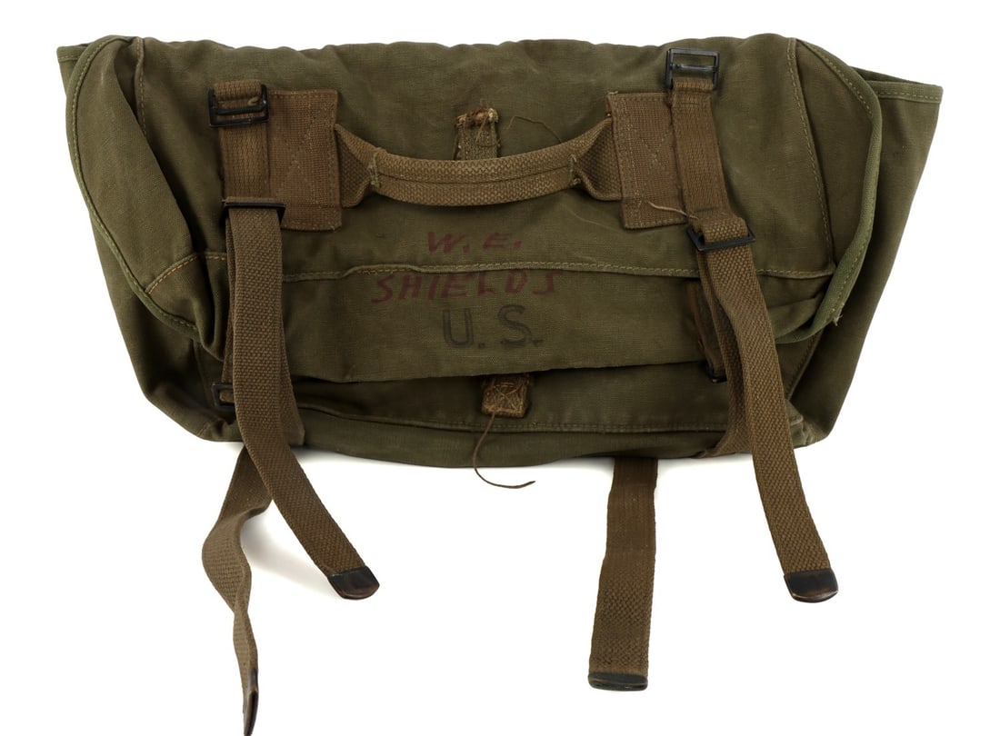WWII US ARMY M1945 CARGO PACK & M2 AMMUNITION BAG (1 of 11)