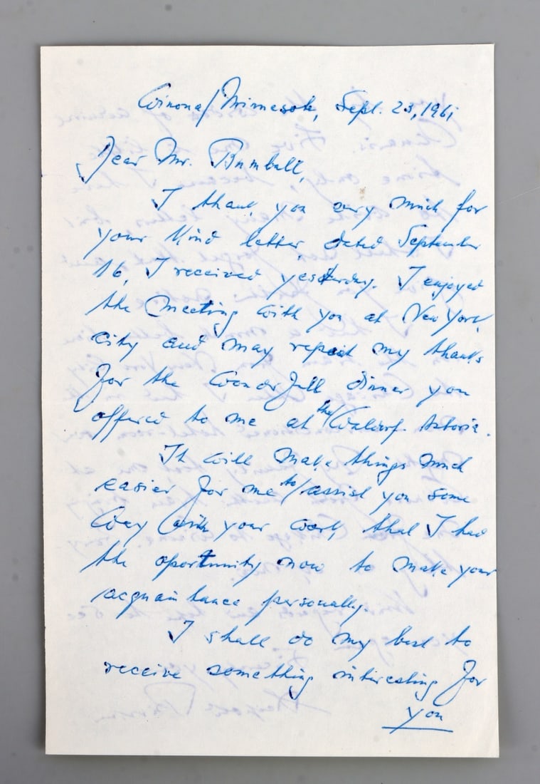 WWII GERMAN SIGNED LETTER FROM LEOPOLD BURKNER (1 of 6)