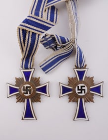 WWII GERMAN REICH BRONZE MOTHER'S CROSS LOT 2