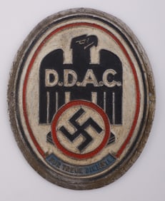 WWII GERMAN THIRD REICH DDAC PLAQUE