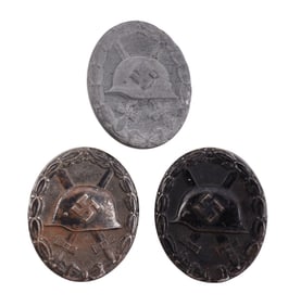 WWII GERMAN THIRD REICH WOUND BADGE IN BLACK LOT 2