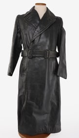 WWII GERMAN REICH ERA LEATHER TRENCH JACKET