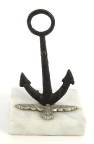 WWII GERMAN ANCHOR DESK ORNAMENT WITH EAGLE