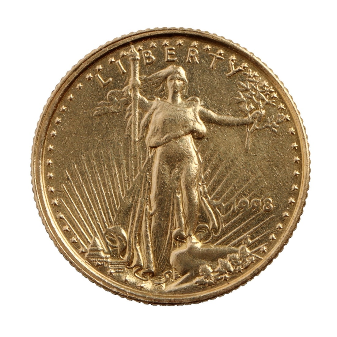 1998 1/10TH OUNCE .999 GOLD AMERICAN EAGLE (1 of 2)