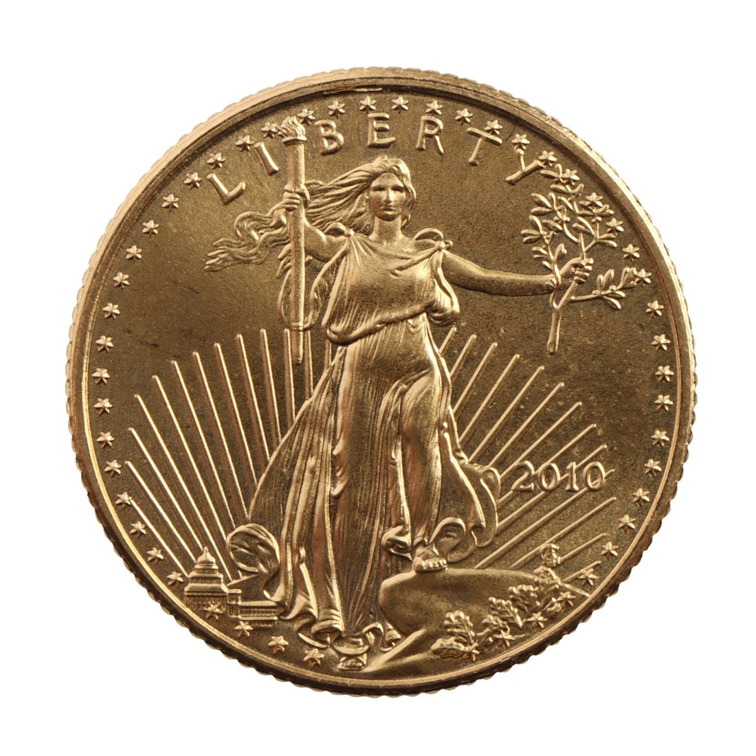 2010 1/10TH OUNCE .999 GOLD AMERICAN EAGLE (1 of 2)