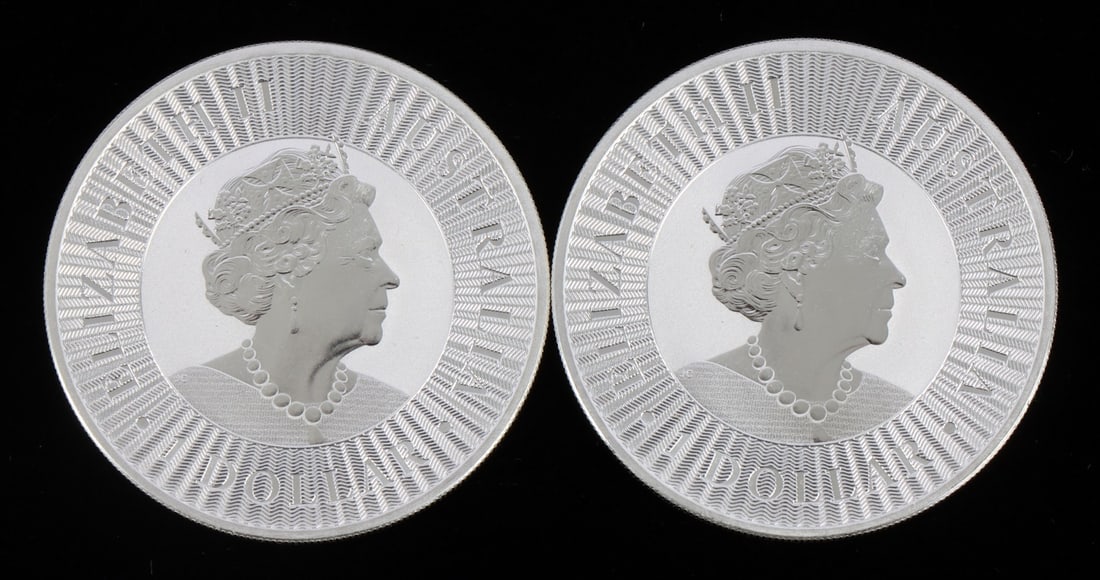 2 ONE TROY OUNCE .999 SILVER AUSTRALIAN DOLLARS (1 of 2)