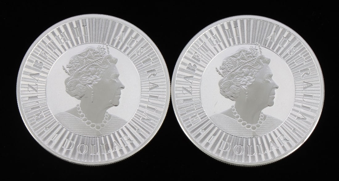 2 ONE TROY OUNCE .999 SILVER AUSTRALIAN DOLLARS (1 of 2)