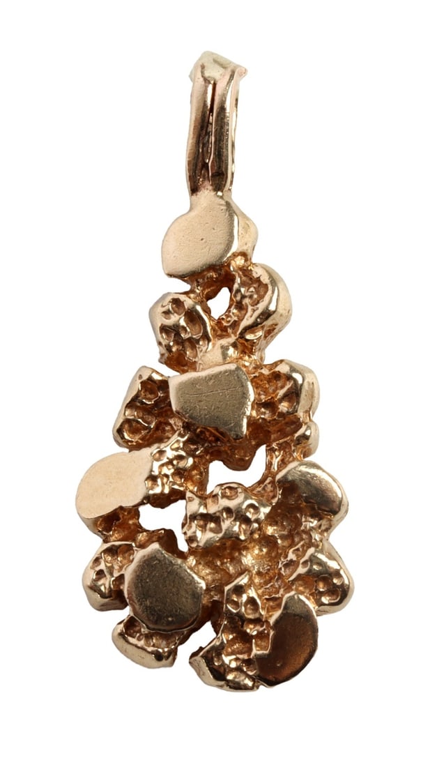 14K GOLD NUGGET PENDANT 417 (1 of 4)