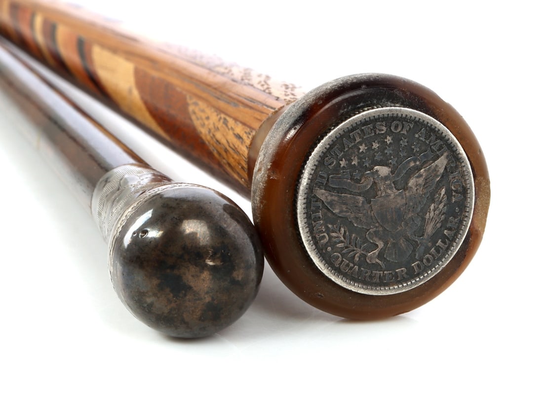 SEATED LIBERTY WALKING CANE AND SWAGGER STICK (1 of 10)