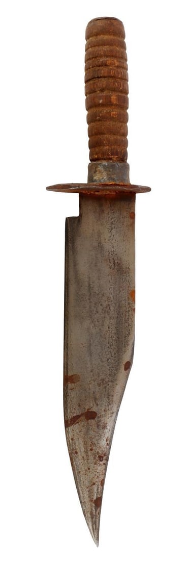 19TH CENTURY HOMEMADE BOWIE BLADE KNIFE (1 of 5)