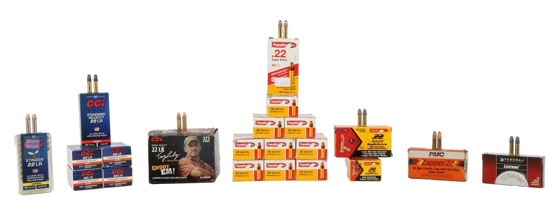 1000+ ROUNDS 22LR 40GR AMMO LOT (1 of 4)