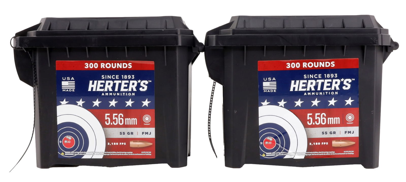 600 RDS 5.56X45 55GR FMJ HERTER'S TARGET AMMO (1 of 2)