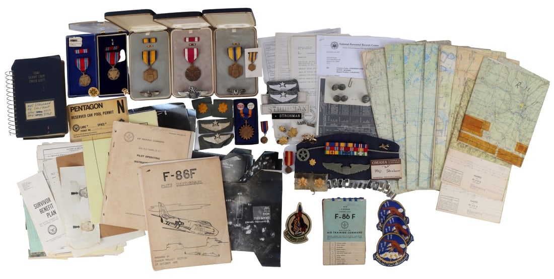 USAF B-52 NUCLEAR BOMBER COMBAT PILOT COLLECTION (1 of 9)