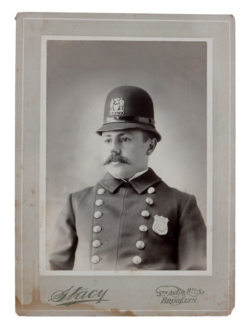 CITY OF NEW YORK POLICE 19TH C. CABINET PHOTO (1 of 6)
