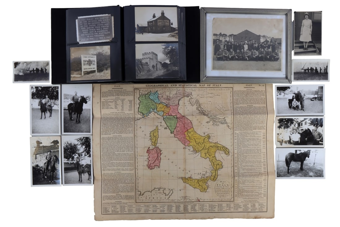 WWII US PHOTOGRAPHY ALBUM PHOTO & MAP (1 of 13)