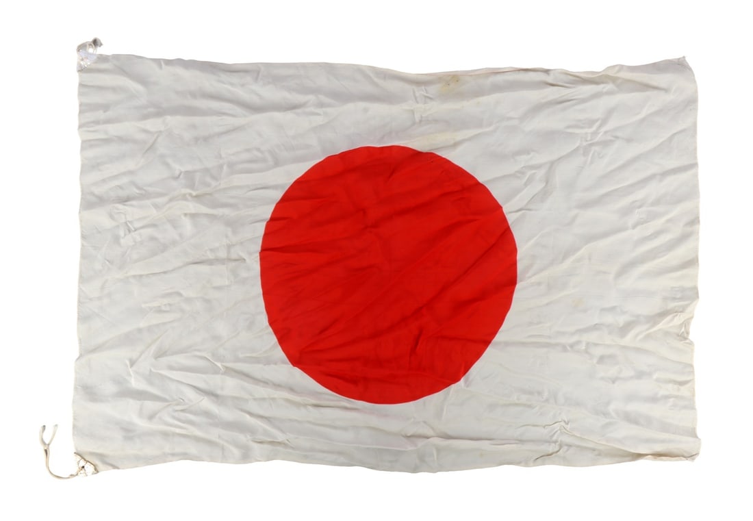 WWII IMPERIAL JAPANESE SILK FLAG (1 of 5)