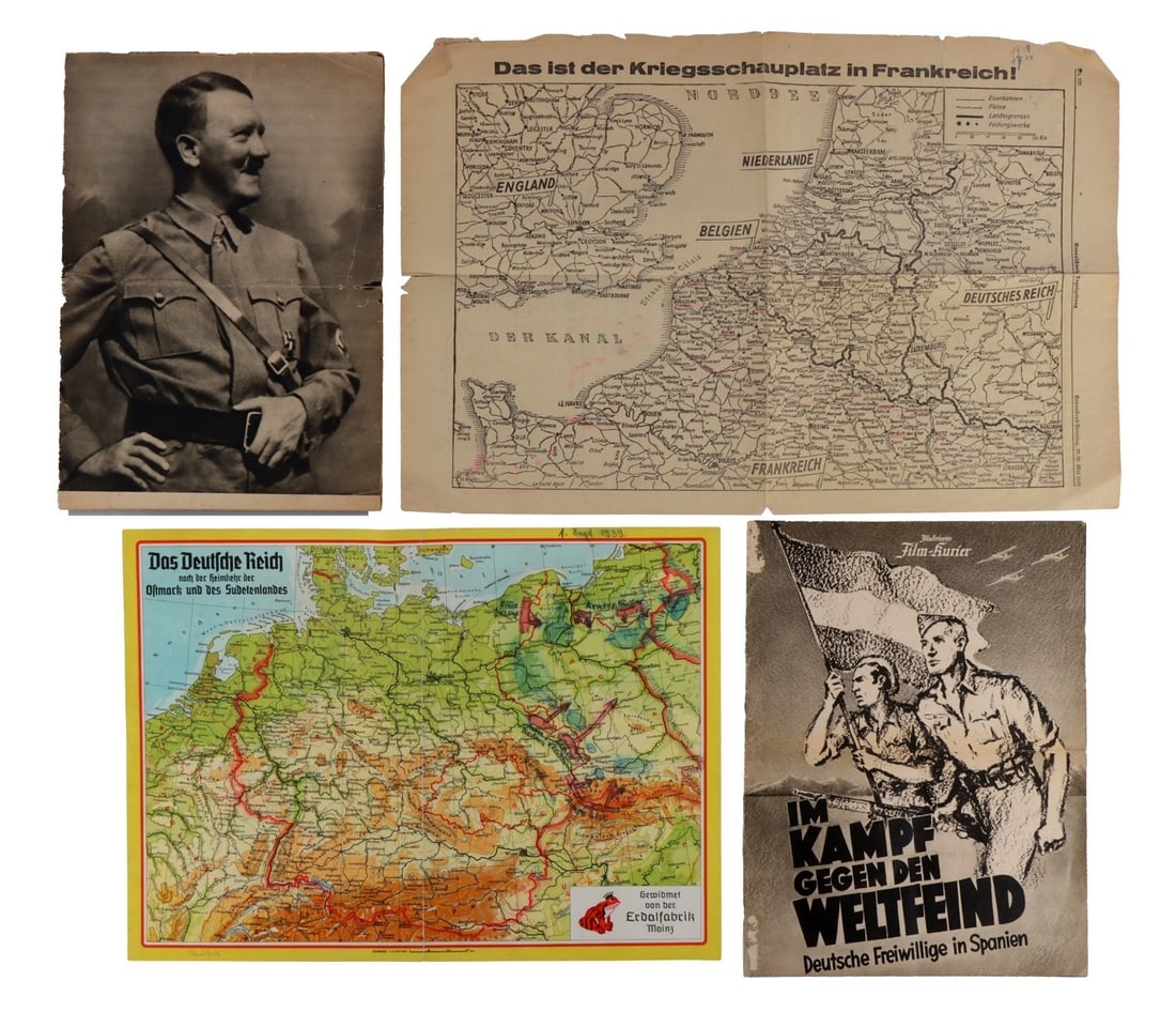 WWII GERMAN THIRD REICH DOCUMENTS & EPHEMERA LOT 4 (1 of 12)