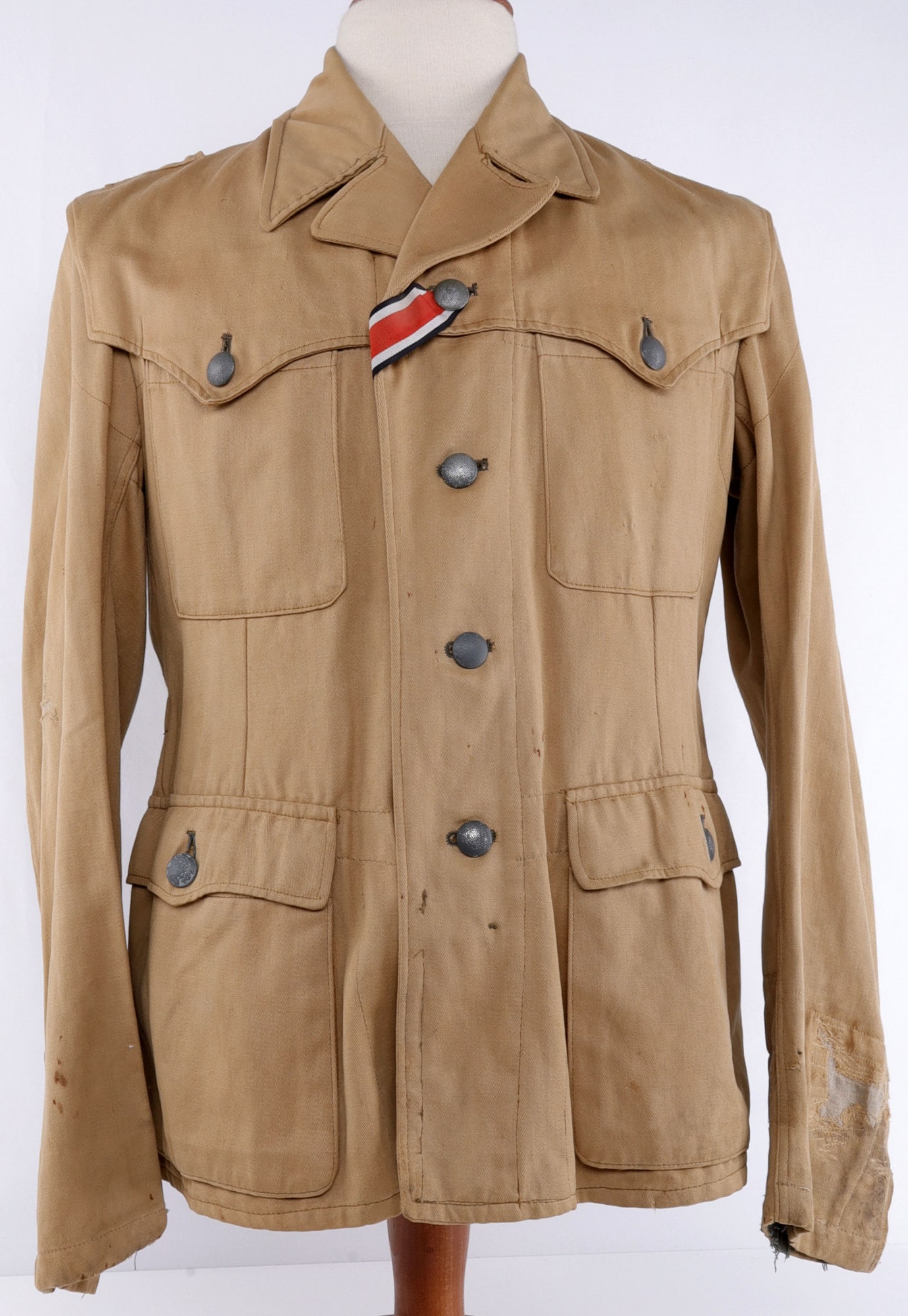 AFRICAN SS SAHARIANA TUNIC WWII GERMAN (1 of 10)