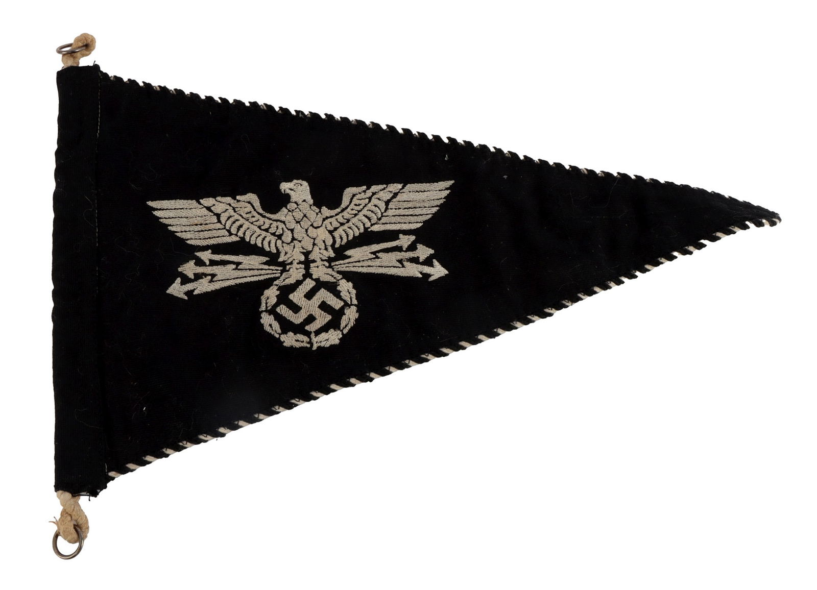 WWII GERMAN POSTSCHUTZ PENNANT FLAG PARTEIADLER (1 of 5)