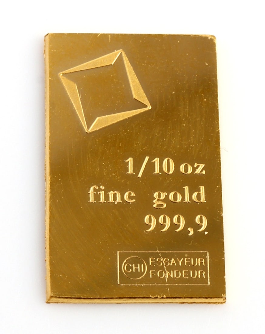 1/10 TROY OUNCE VALCAMBI SUISSE GOLD BAR (1 of 2)
