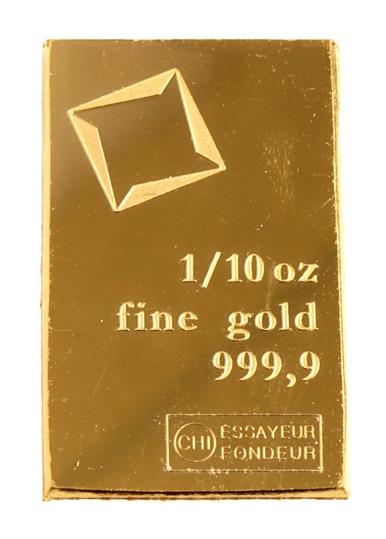 1/10 TROY OUNCE VALCAMBI SUISSE GOLD BAR (1 of 2)