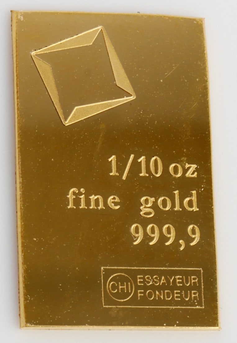 1/10 TROY OUNCE VALCAMBI SUISSE GOLD BAR (1 of 2)