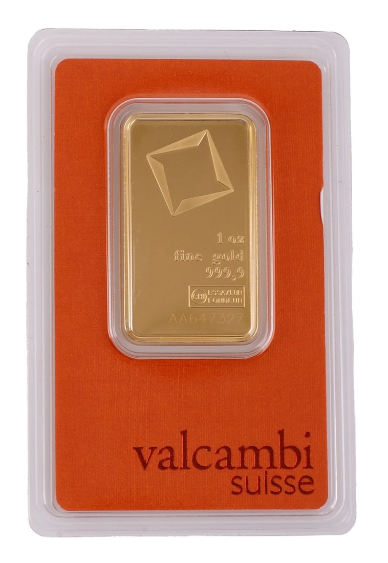 1 TROY OUNCE VALCAMBI SUISSE GOLD BAR (1 of 4)