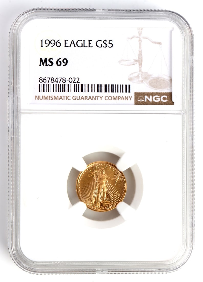 2003 1/10TH OUNCE .999 GOLD AMERICAN EAGLE MS 69 (1 of 4)