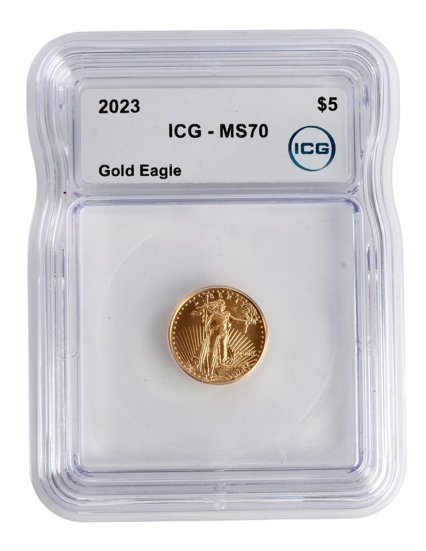 2023 ICG GRADED US 1/10 OZT GOLD EAGLE COIN (1 of 4)