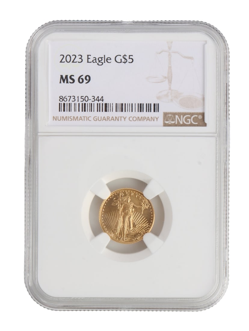 2023 NGC GRADED US 1/10 OZT GOLD EAGLE COIN (1 of 4)