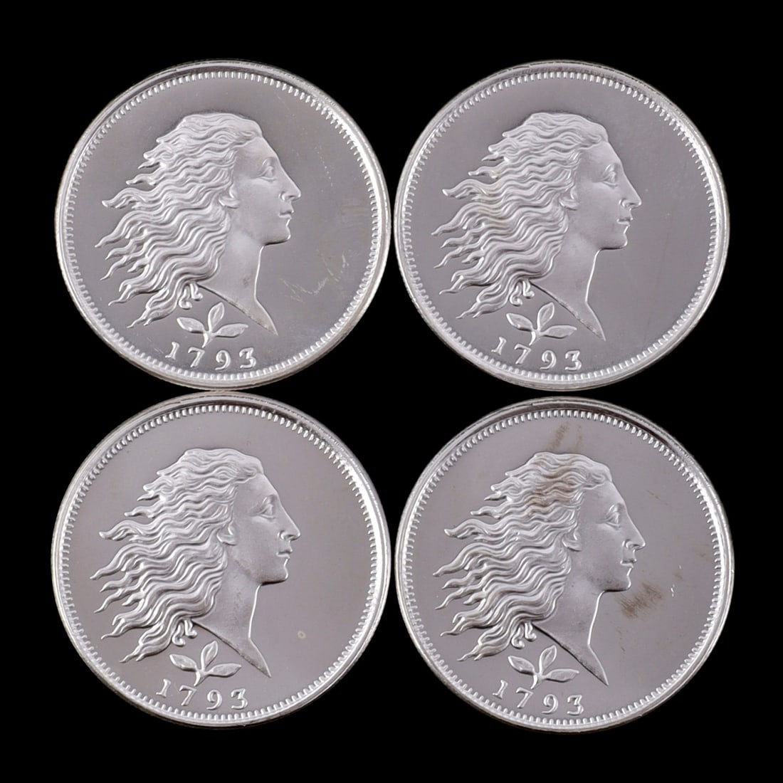 4 HALF TROY OUNCE .999 SILVER LIBERTY HEAD ROUNDS (1 of 2)